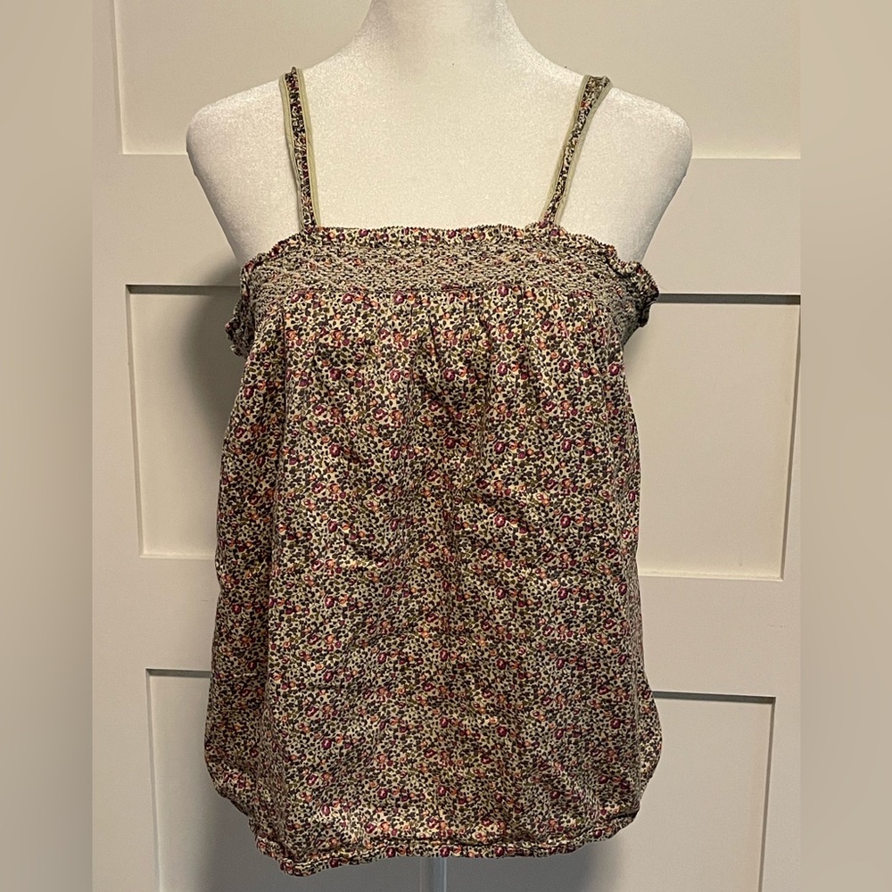 American Eagle Outfitters Floral Sleeveless Blouse Size XL